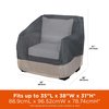 Modern Leisure Renaissance Patio Lounge Chair Cover, 35 in. L x 38 in. W x 31 in. H, Gray 3022